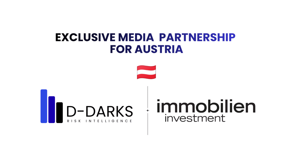 D-DARKS and immobilien investment: logos marking the exclusive media partnership for the Austrian real estate market